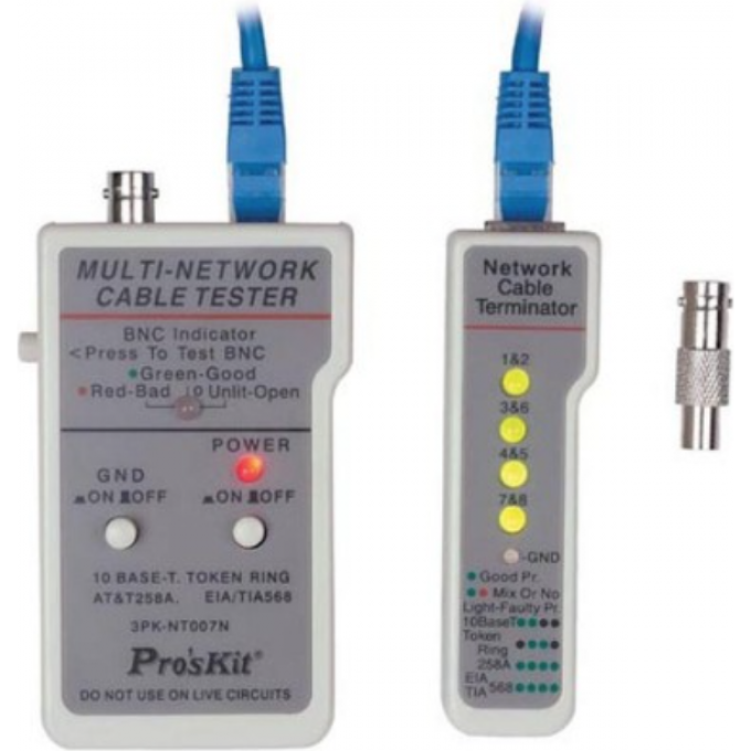 Тестер сетевого кабеля Proskit 3PK-NT007N