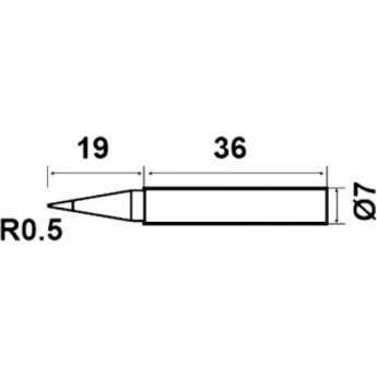 Паяльное жало коническое PROSKIT 1.0 мм 5PK-976N-B2 Паяльное жало коническое PROSKIT 1.0 мм 5PK-976N-B2