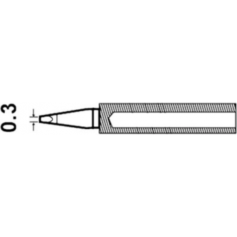 Жало паяльное клиновидное PROSKIT Серия 5PK-SC107 ширина 0.3 мм 5PK-SC107-T1