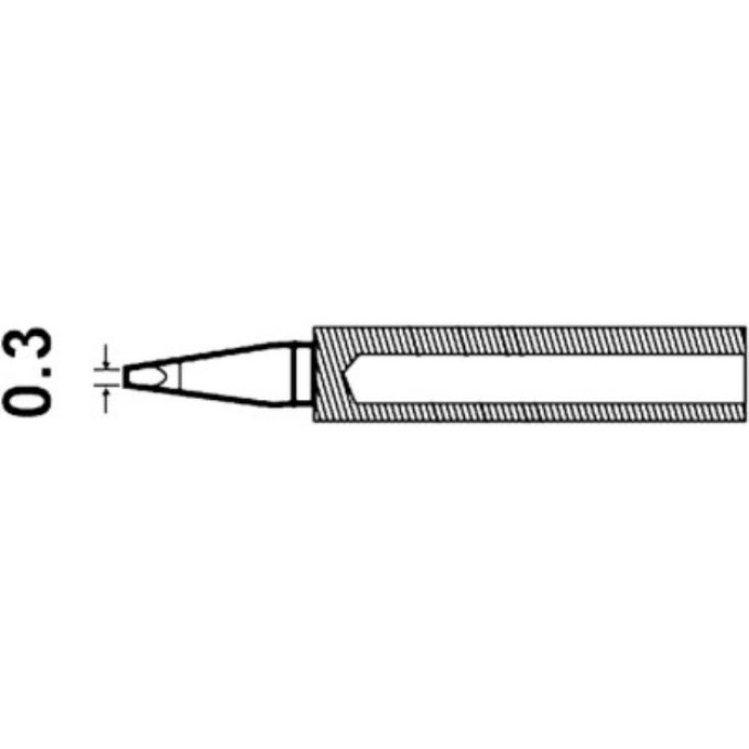 Жало паяльное клиновидное PROSKIT Серия 5PK-SC107 ширина 0.3 мм 5PK-SC107-T1