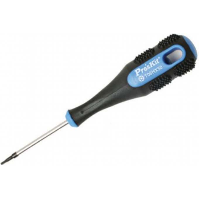 Отвертка антивандальная звездообразная Torx T06H PROSKIT с длиной клинка 50 мм 9SD-200-T06H