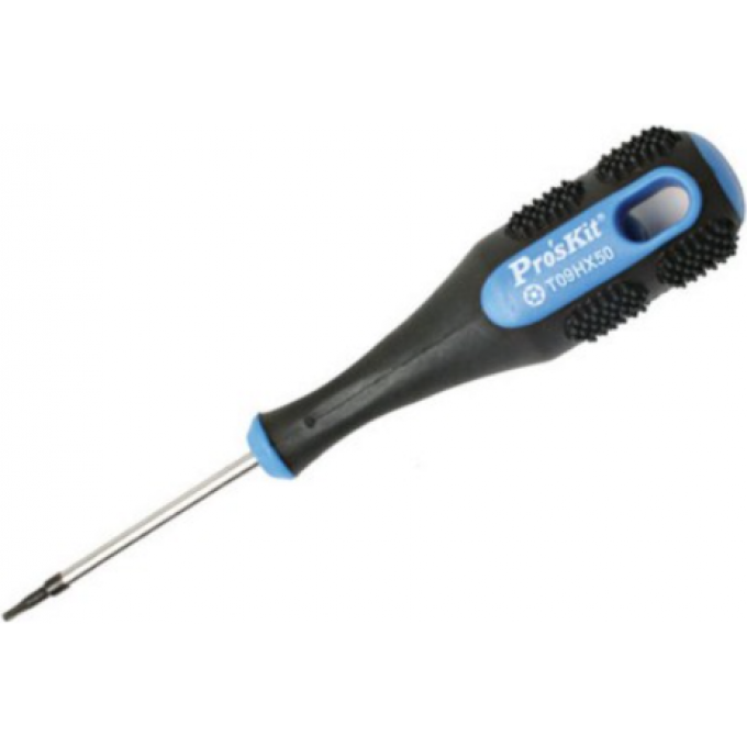Отвертка антивандальная звездообразная Torx T09H PROSKIT длина клинка 50 мм 9SD-200-T09H