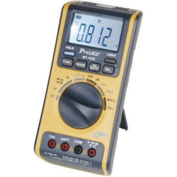 Цифровой мультиметр PROSKIT MT-1620 с измерением температуры, влажности, уровня звука и освещенности Цифровой мультиметр PROSKIT MT-1620 с измерением температуры, влажности, уровня звука и освещенности