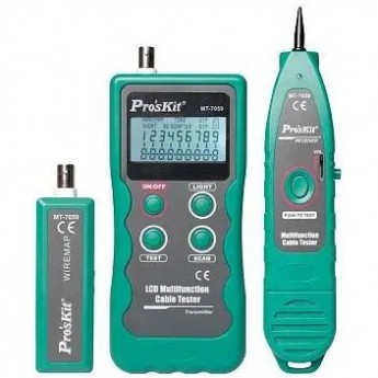 Кабельный тестер цифровой PROSKIT MT-7059 для RJ11/RJ45, BNC, USB, IEEE 1394 Кабельный тестер цифровой PROSKIT MT-7059 для RJ11/RJ45, BNC, USB, IEEE 1394