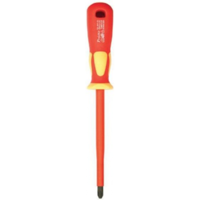 Отвертка крестовая диэлектрическая PROSKIT Pozidriv PZ3 до 1000 В SD-800-Z3