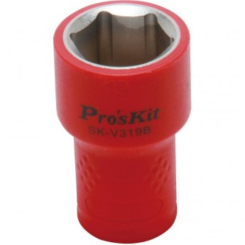 Торцевая головка изолированная PROSKIT VDE 3/8 дюйма 19 мм 1000 В SK-V319B Торцевая головка изолированная PROSKIT VDE 3/8 дюйма 19 мм 1000 В SK-V319B