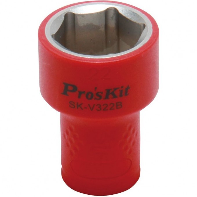 Изолированная торцевая головка PROSKIT VDE 3/8 дюйма 22 мм 1000 В SK-V322B