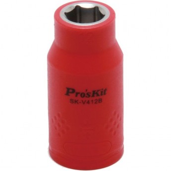 Торцевая головка изолированная 1/2 дюйма 12 мм PROSKIT VDE 1000 В SK-V412B Торцевая головка изолированная 1/2 дюйма 12 мм PROSKIT VDE 1000 В SK-V412B