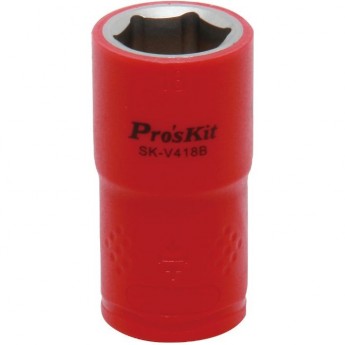 Торцевая головка изолированная VDE PROSKIT 1/2 дюйма 18 мм (1000 В) SK-V418B Торцевая головка изолированная VDE PROSKIT 1/2 дюйма 18 мм (1000 В) SK-V418B