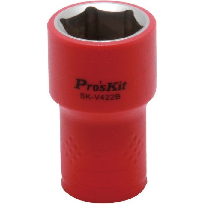 Изолированная торцевая головка PROSKIT VDE 1/2 дюйма 22 мм 1000В SK-V422B